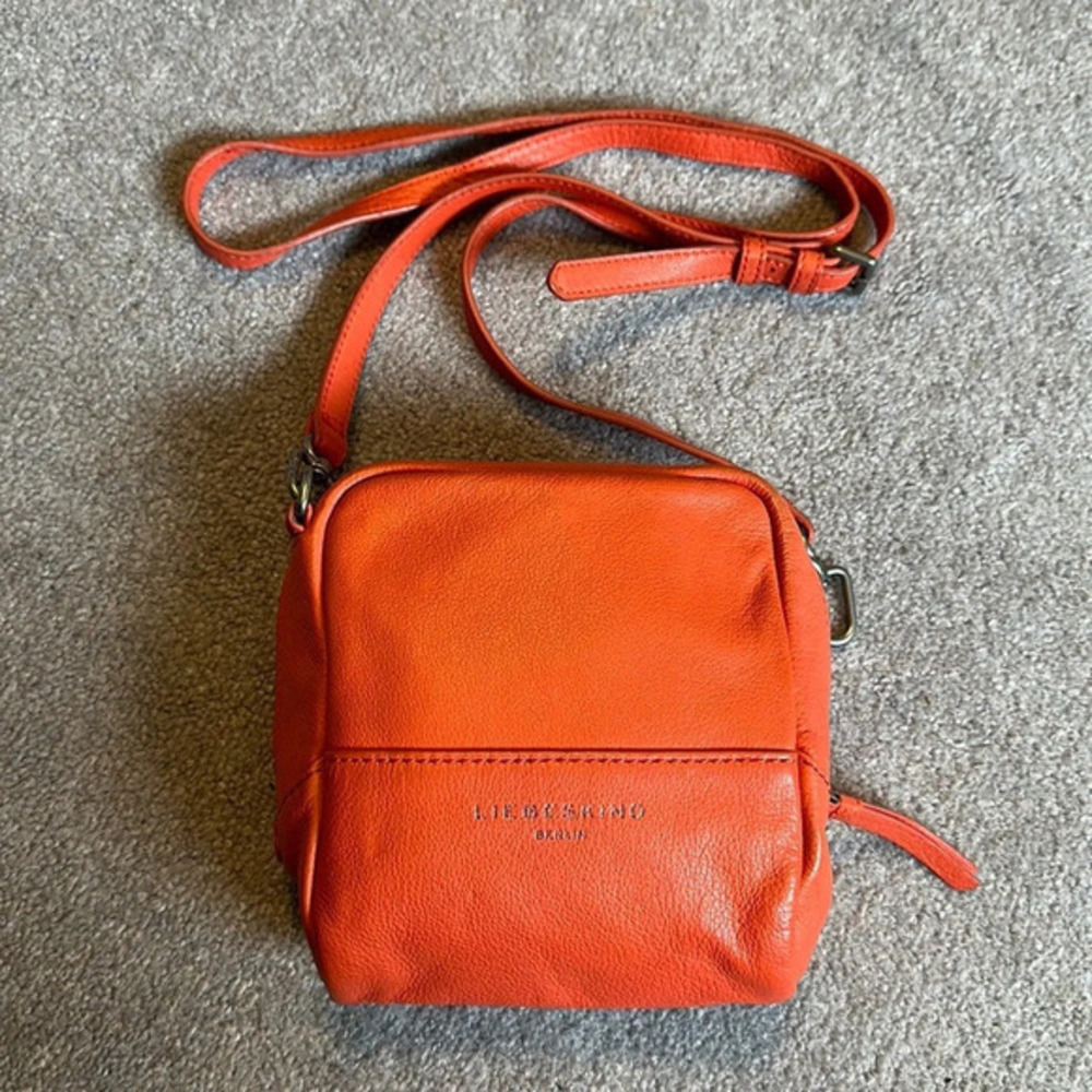 Liebeskind Berlin Red Genuine Leather Crossbody Bag